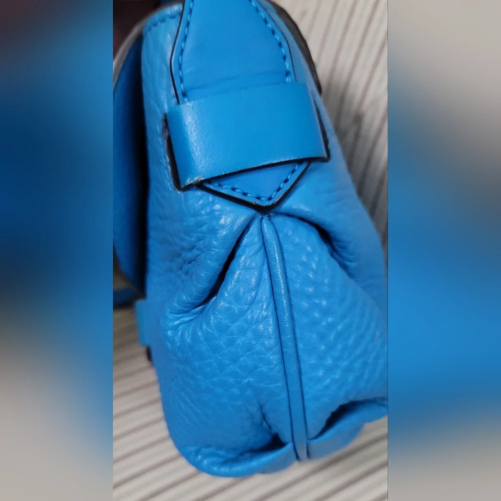 Marc by Marc Jacobs Vibrant Aquamarine Half Pipe Annabel Crossbody Shoulder Bag - Picture 13 of 16